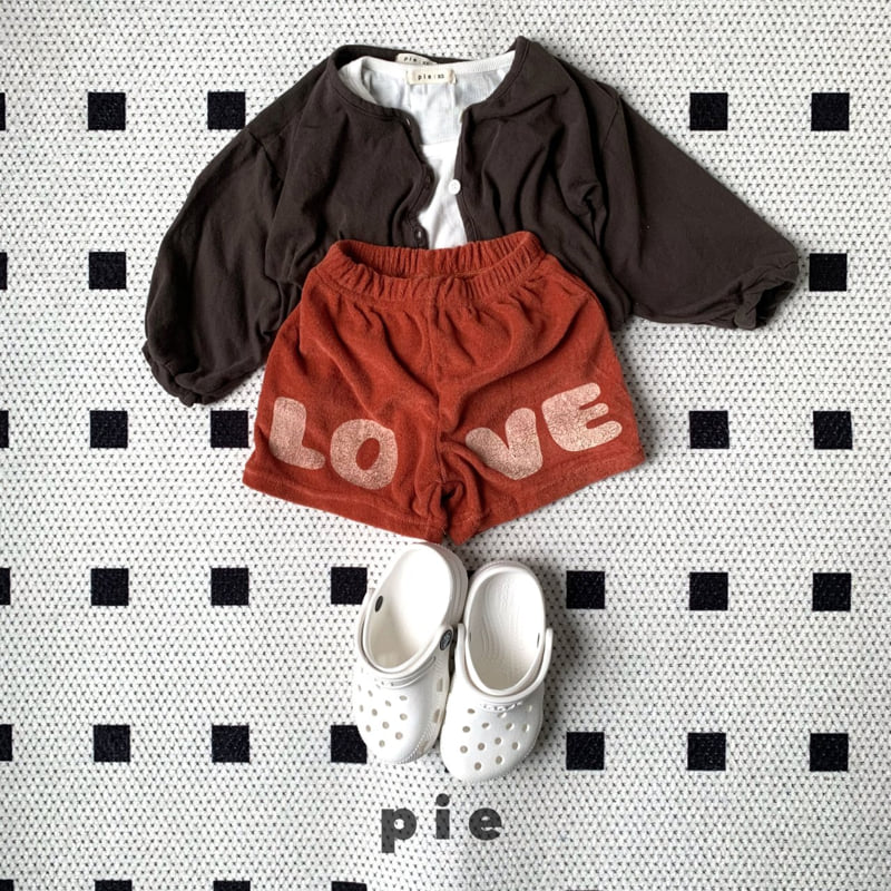 Pie - Korean Children Fashion - #littlefashionista - LOVE Terry Shorts - 3