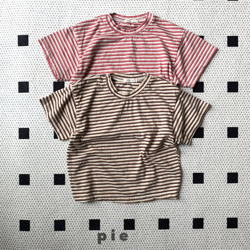Pie - Korean Children Fashion - #minifashionista - Marine Stripe Tee