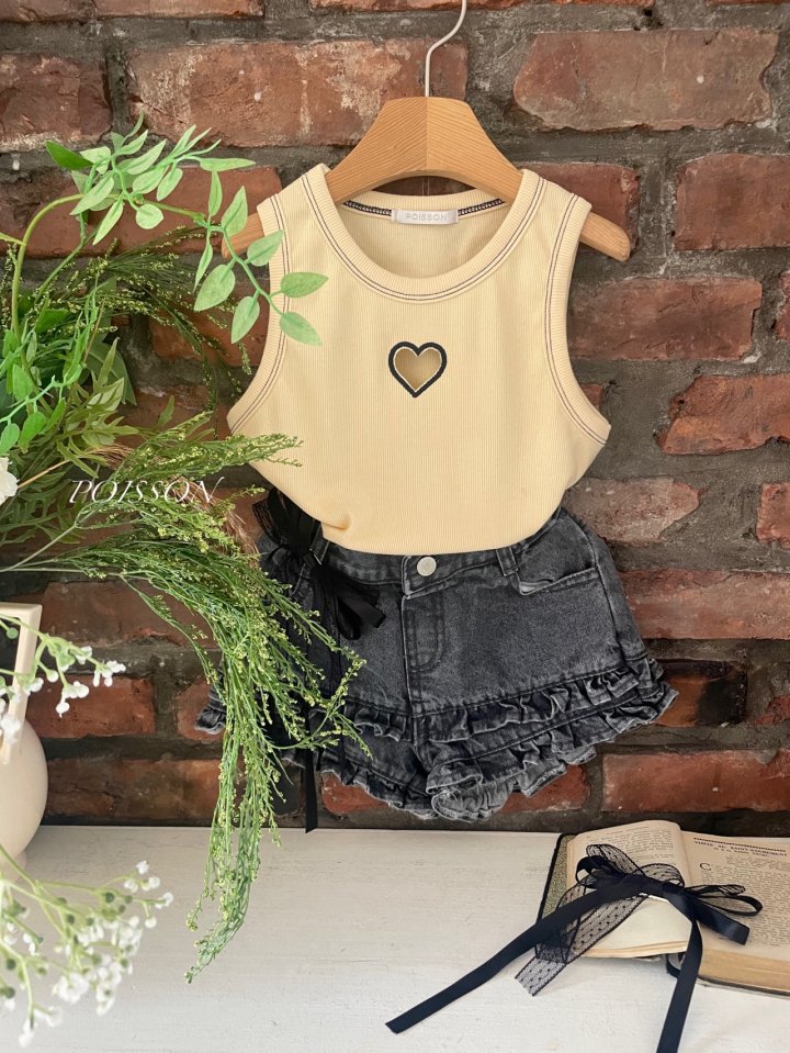 Poisson - Korean Children Fashion - #Kfashion4kids - Heart Tank Top - 9