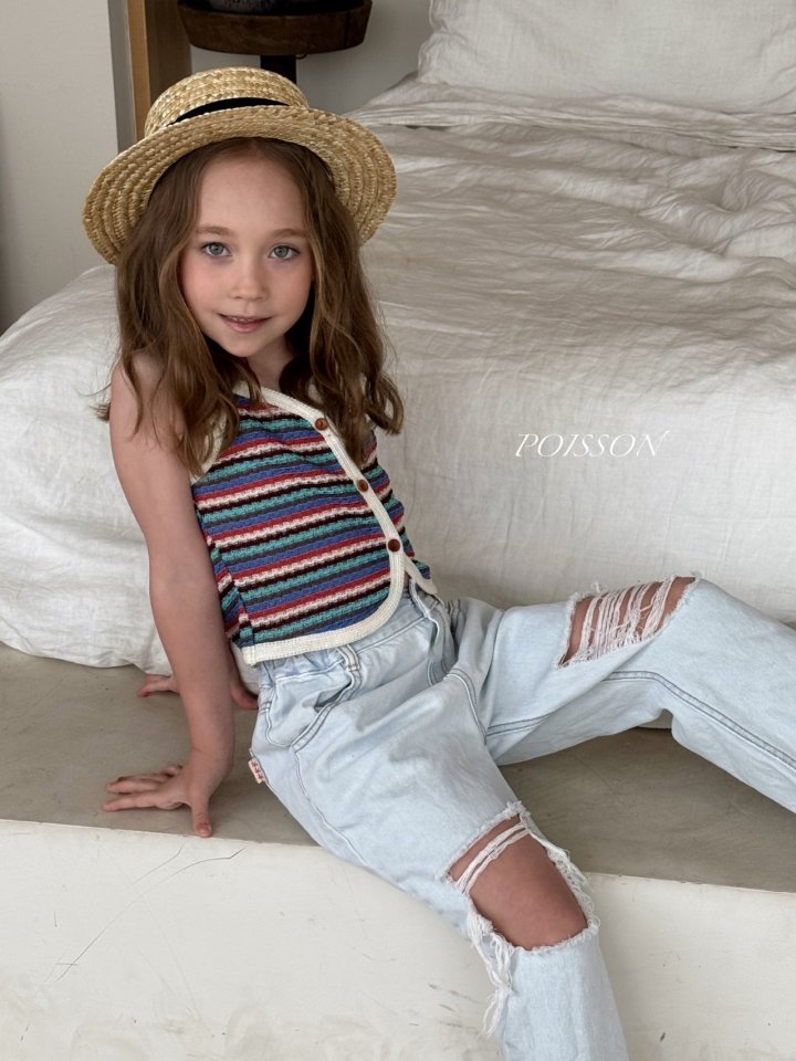Poisson - Korean Children Fashion - #kidzfashiontrend - Ice Denim Pants - 4