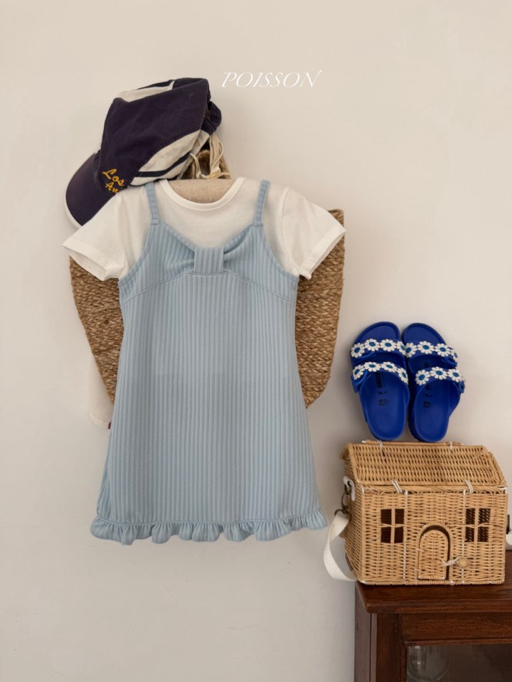 Poisson - Korean Children Fashion - #childofig - Crena Ribbon One-piece - 10