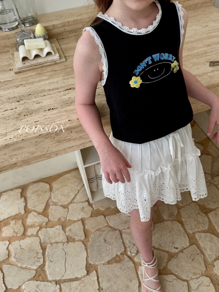 Poisson - Korean Children Fashion - #childrensboutique - Eyelet Skirt - 7
