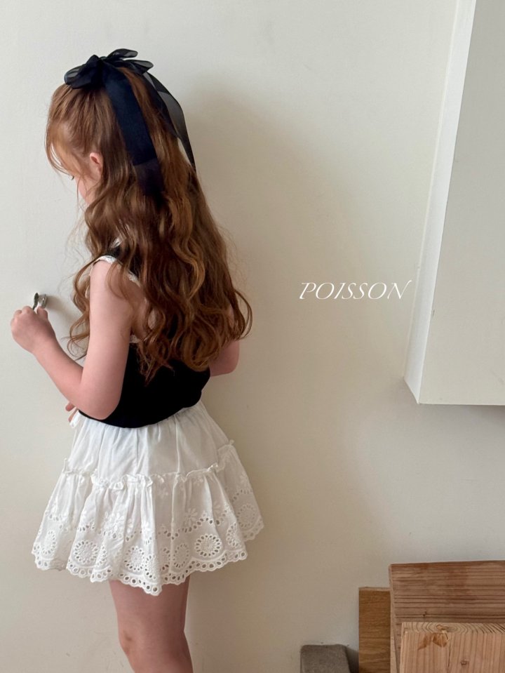 Poisson - Korean Children Fashion - #designkidswear - Eyelet Skirt - 8