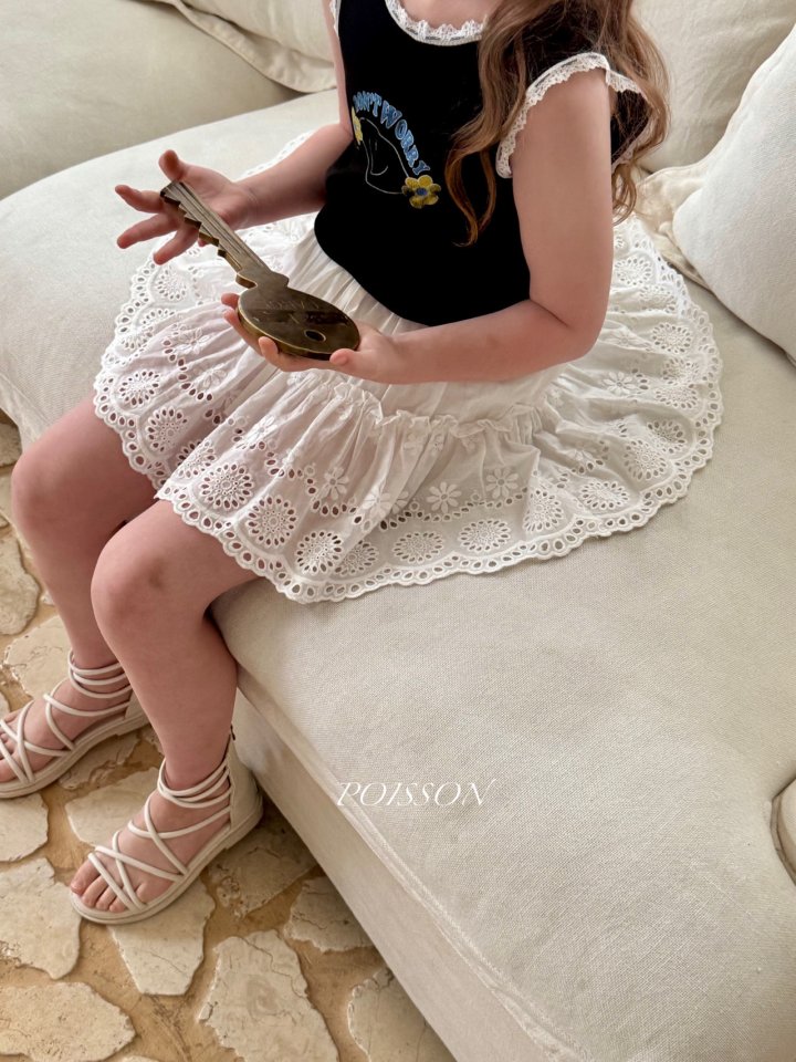 Poisson - Korean Children Fashion - #discoveringself - Eyelet Skirt - 9