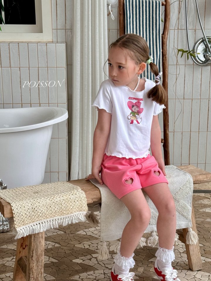 Poisson - Korean Children Fashion - #discoveringself - Heart Shorts