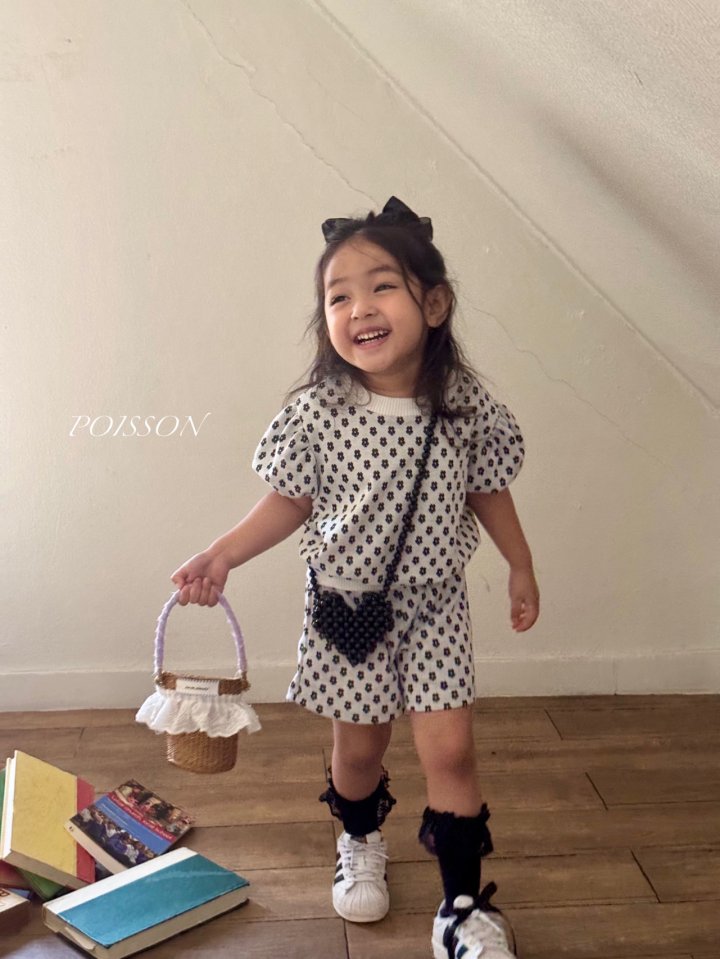 Poisson - Korean Children Fashion - #designkidswear - Daisy Jacquard Set-Up - 4