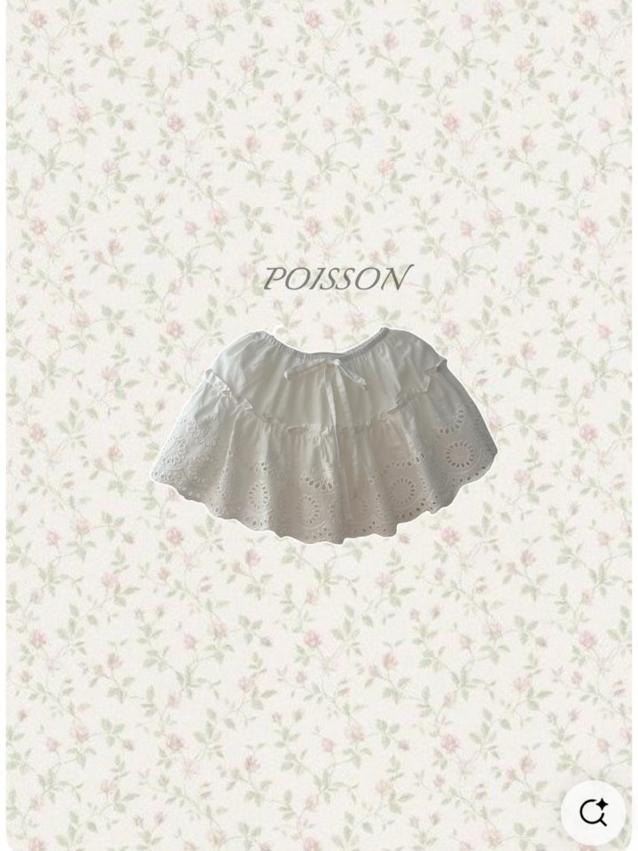 Poisson - Korean Children Fashion - #kidsshorts - Eyelet Skirt - 11