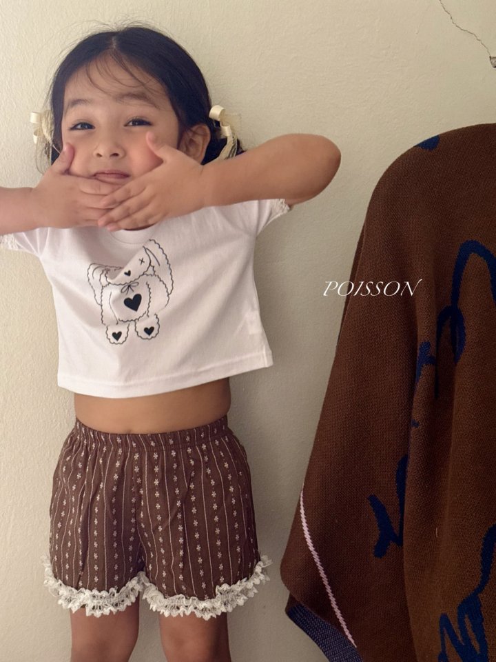 Poisson - Korean Children Fashion - #kidsshorts - Jelly Cat Tee - 8