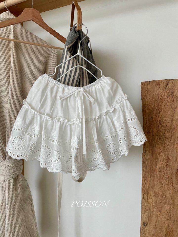 Poisson - Korean Children Fashion - #kidsstore - Eyelet Skirt - 12