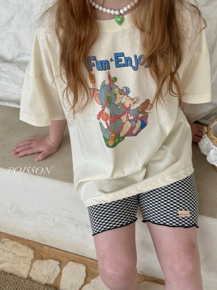 Poisson - Korean Children Fashion - #kidzfashiontrend - Check Leggings - 6