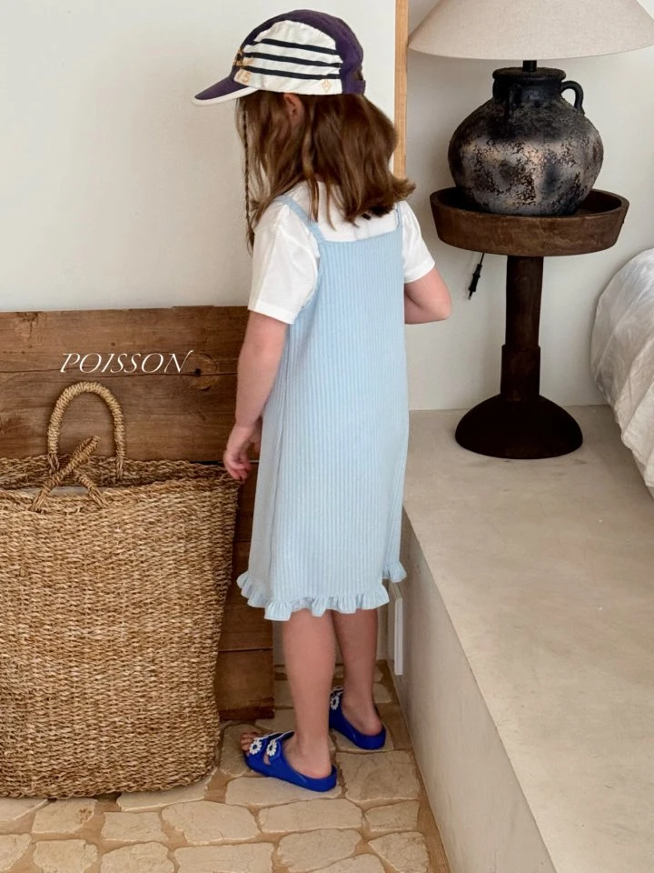 Poisson - Korean Children Fashion - #kidsstore - Crena Ribbon One-piece - 4