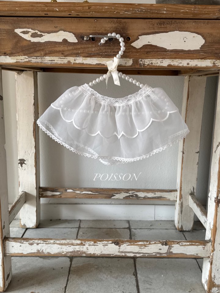 Poisson - Korean Children Fashion - #littlefashionista - Scallop Layered Skirt - 12