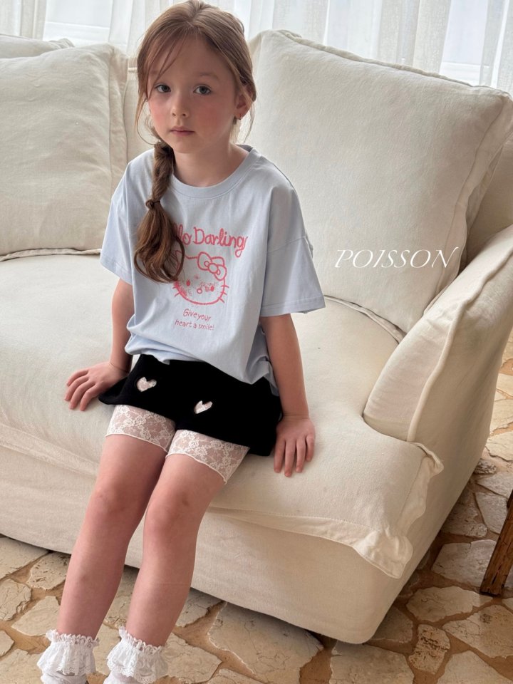 Poisson - Korean Children Fashion - #littlefashionista - Heart Shorts - 7
