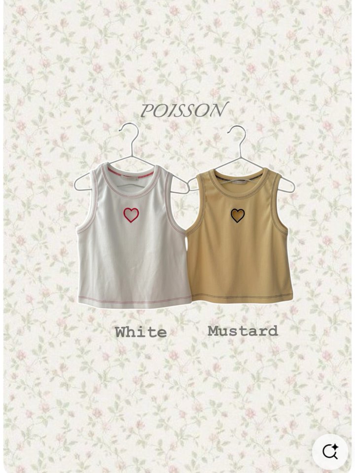 Poisson - Korean Children Fashion - #magicofchildhood - Heart Tank Top - 11
