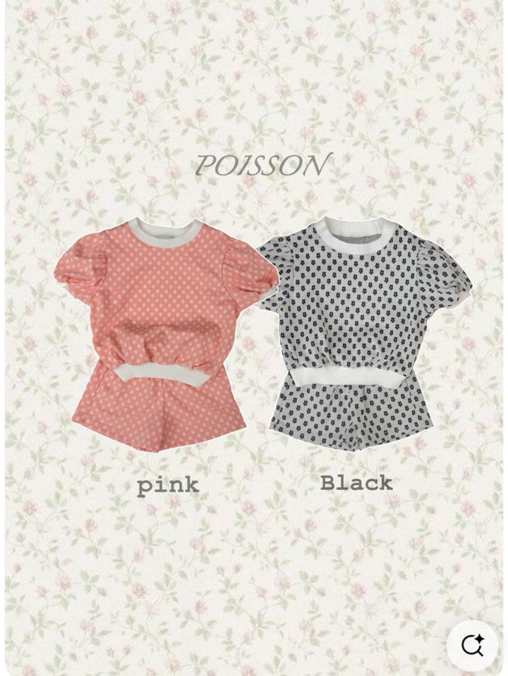 Poisson - Korean Children Fashion - #magicofchildhood - Daisy Jacquard Set-Up - 11