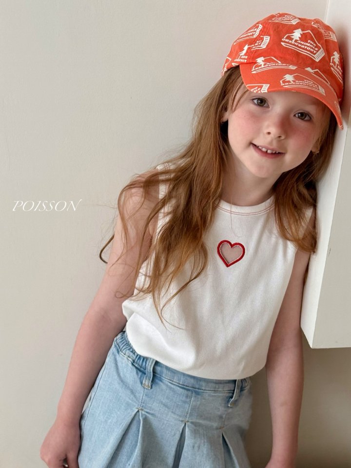 Poisson - Korean Children Fashion - #minifashionista - Heart Tank Top - 12
