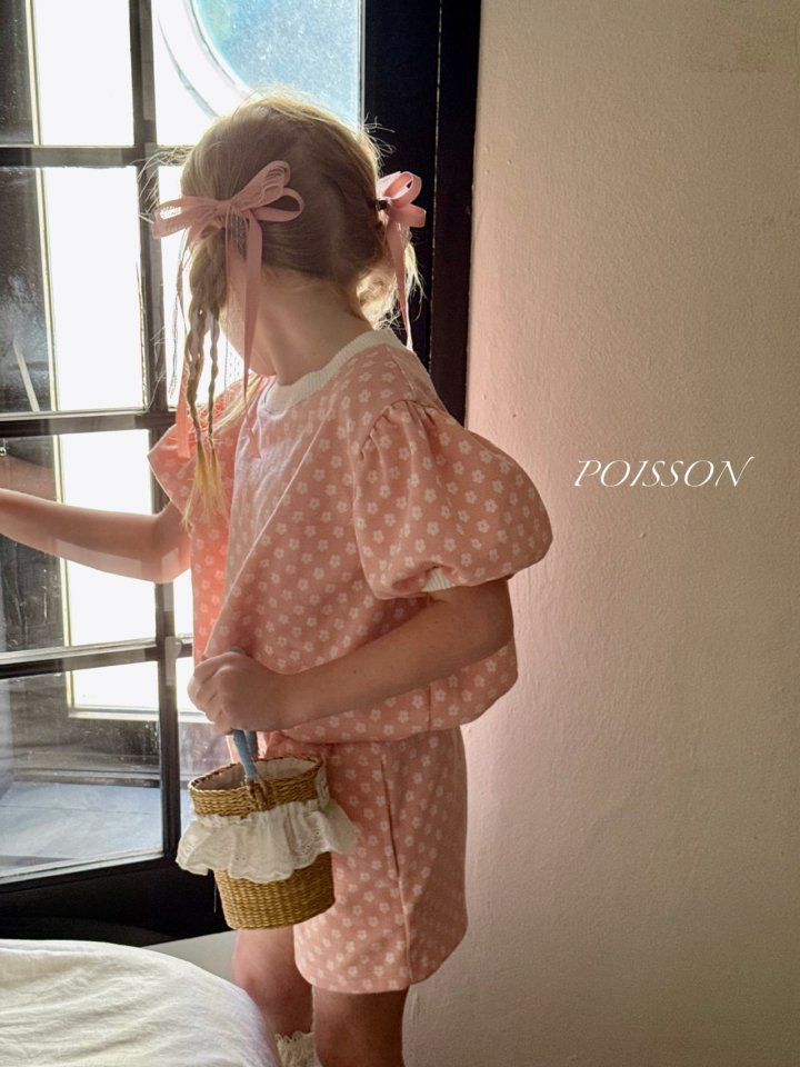 Poisson - Korean Children Fashion - #minifashionista - Daisy Jacquard Set-Up - 12