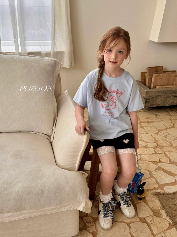 Poisson - Korean Children Fashion - #prettylittlegirls - Heart Shorts - 10