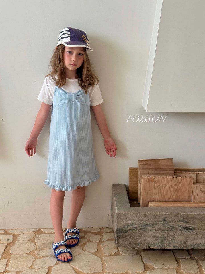 Poisson - Korean Children Fashion - #prettylittlegirls - Crena Ribbon One-piece - 9