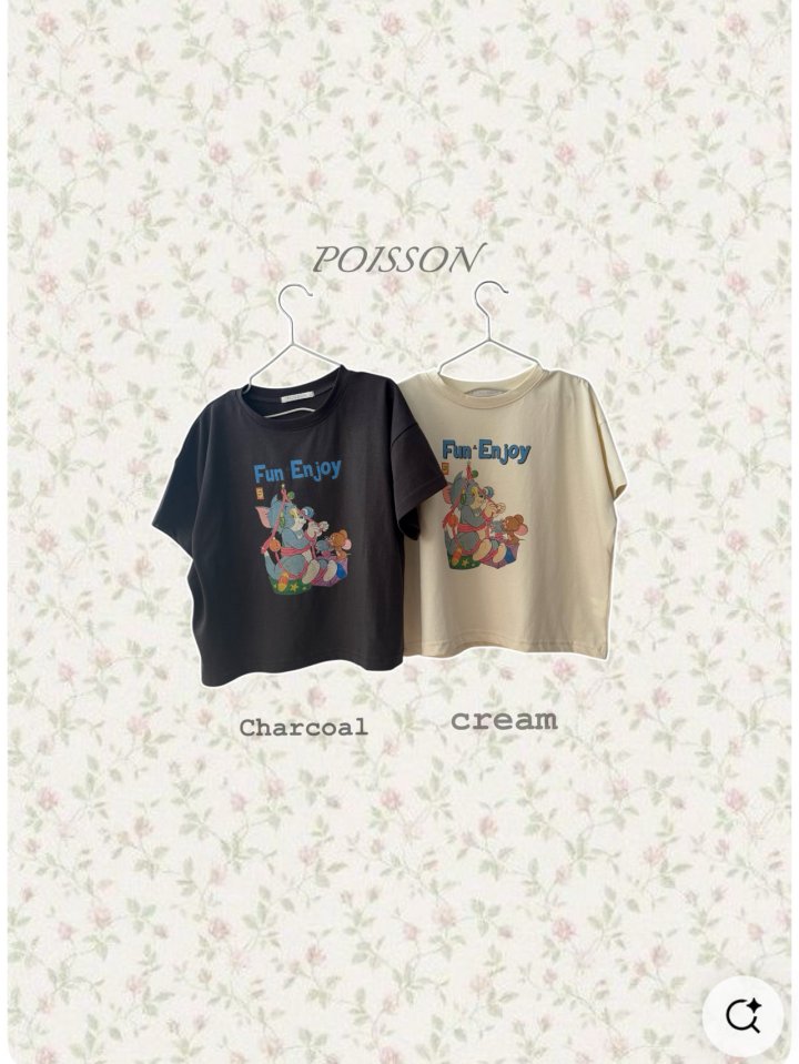 Poisson - Korean Children Fashion - #prettylittlegirls - Comics Tee - 12