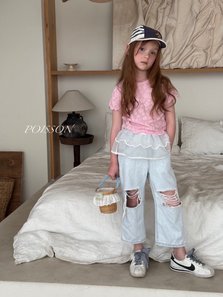 Poisson - Korean Children Fashion - #prettylittlegirls - Ice Denim Pants - 8