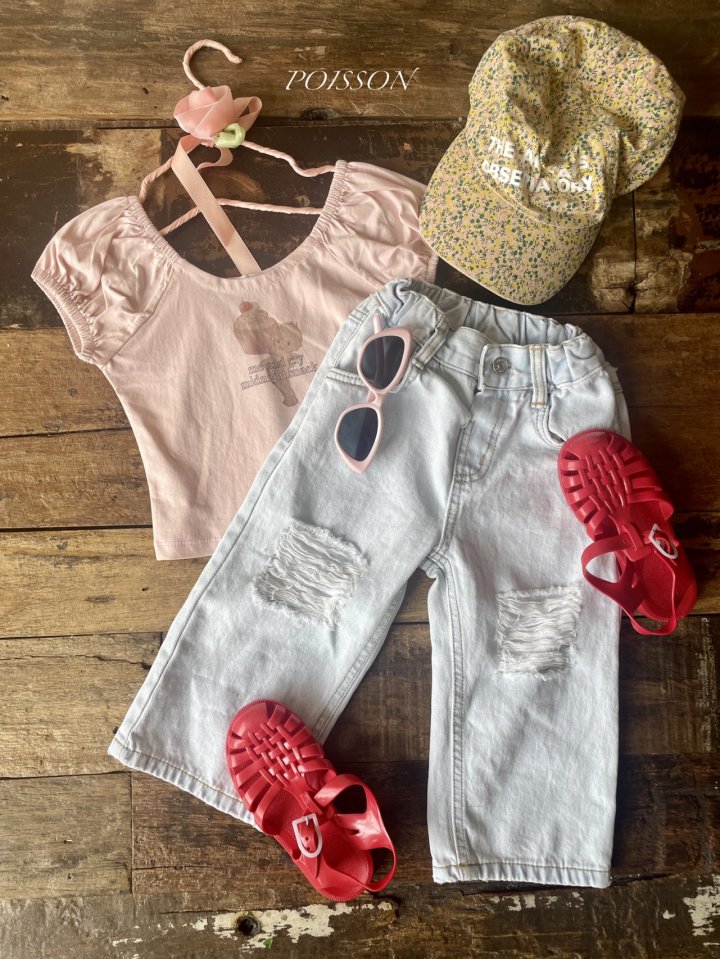 Poisson - Korean Children Fashion - #stylishchildhood - Ice Denim Pants - 11
