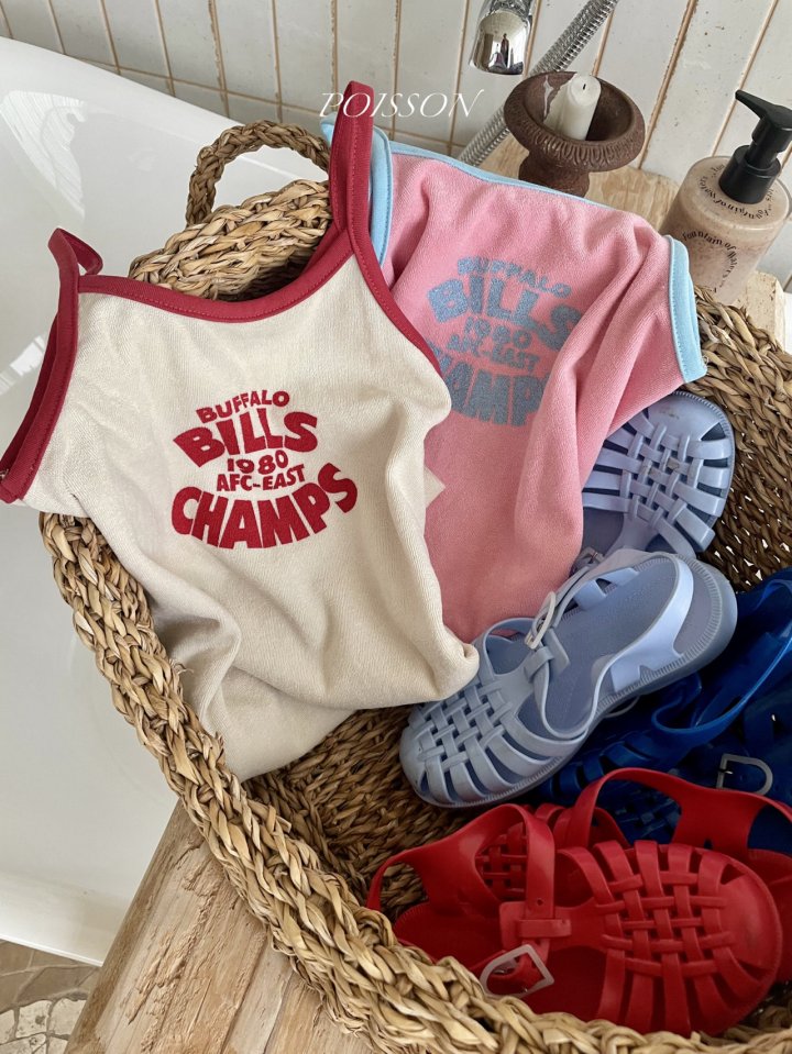 Poisson - Korean Children Fashion - #todddlerfashion - Dewy Terry One-piece - 10