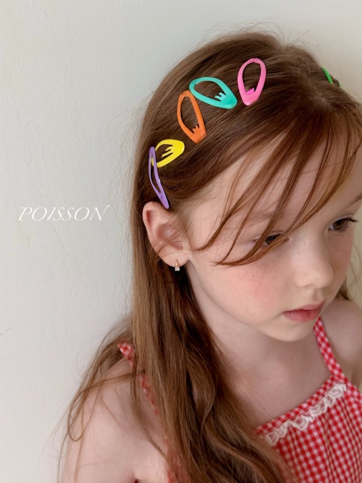 Poisson - Korean Children Fashion - #toddlerclothing - Round Hairclip Set - 6