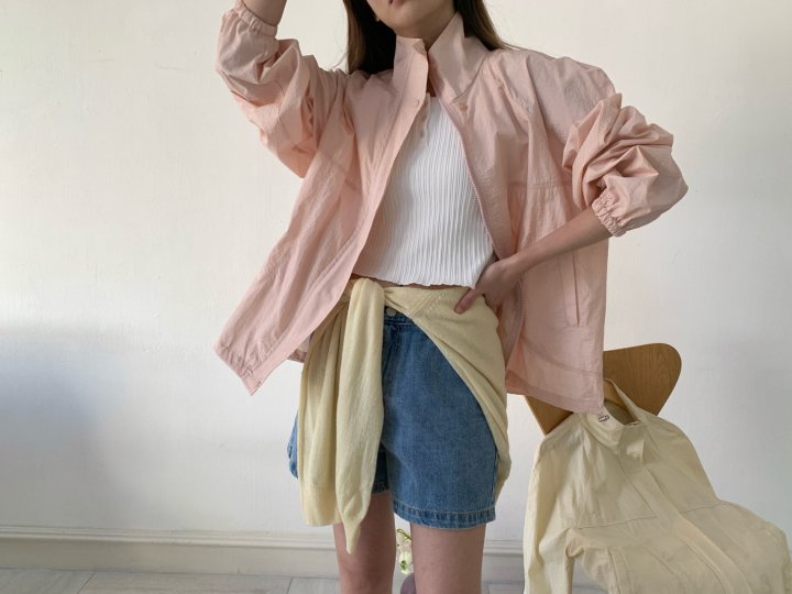 Pomelo - Korean Women Fashion - #momslook - Shine Wind Jumper - 2
