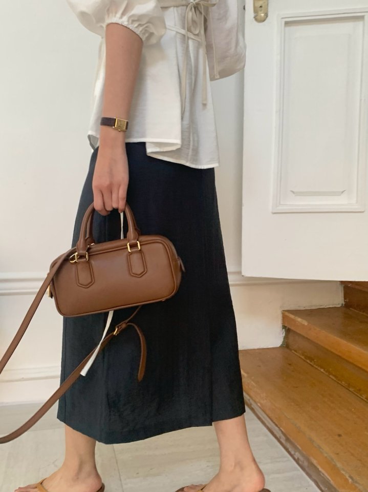 Pomelo - Korean Women Fashion - #momslook - Coy Slit Skirt - 6