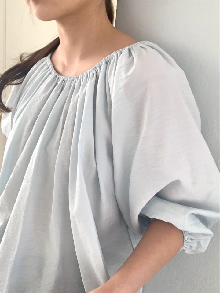 Pomelo - Korean Women Fashion - #momslook - Kong Shirring Blouse