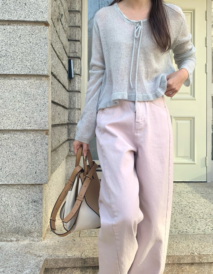 Pomelo - Korean Women Fashion - #pursuepretty - Bio Washing Denim Pants - 8