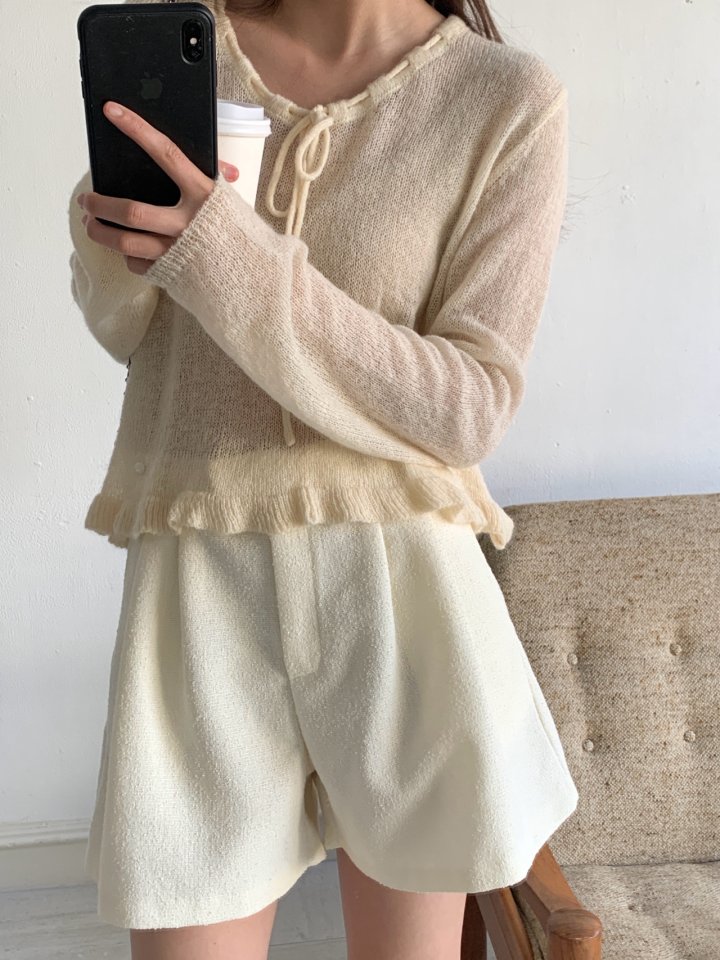 Pomelo - Korean Women Fashion - #romanticstyle - Tweed Pants - 7