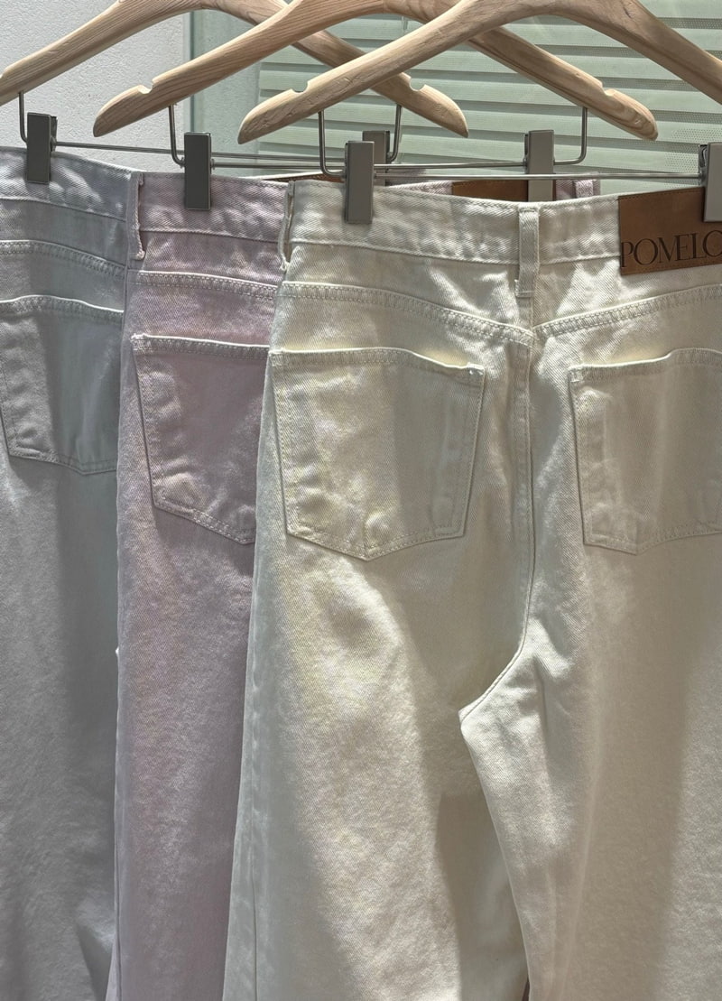 Pomelo - Korean Women Fashion - #shopsmall - Bio Washing Denim Pants - 11