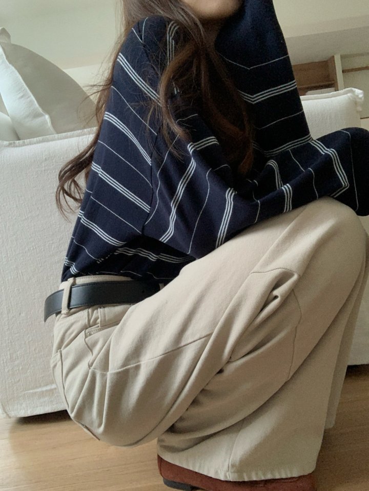 Pomelo - Korean Women Fashion - #thatsdarling - Water Stripe Shirt - 3