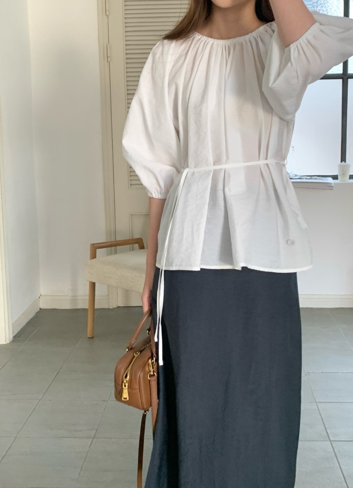 Pomelo - Korean Women Fashion - #vintageinspired - Coy Slit Skirt - 8
