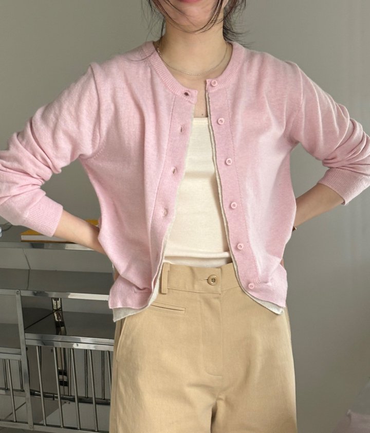 Pomelo - Korean Women Fashion - #vintageinspired - Sand Cardigan - 2