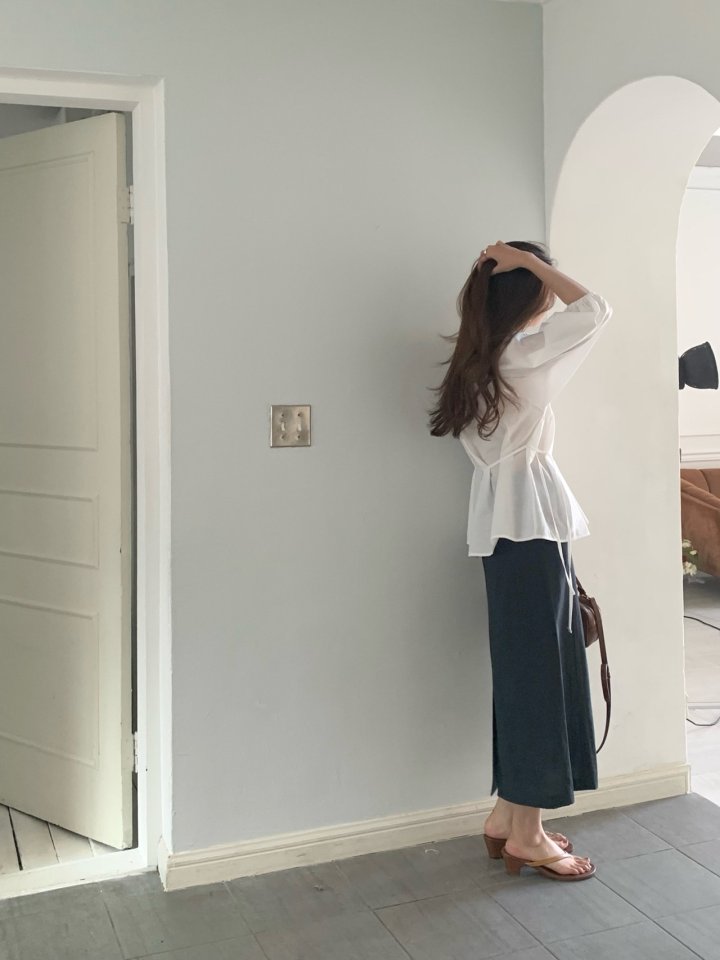 Pomelo - Korean Women Fashion - #womensfashion - Coy Slit Skirt - 7