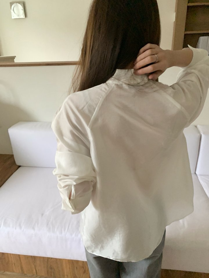 Pomelo - Korean Women Fashion - #womensfashion - Creeze Tie Blouse - 7