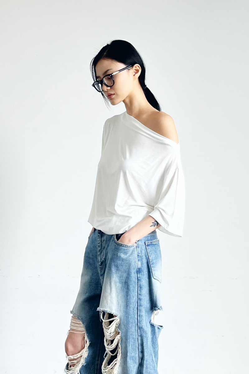 Project Wave - Korean Women Fashion - #momslook - Vintage Denim Pants - 6
