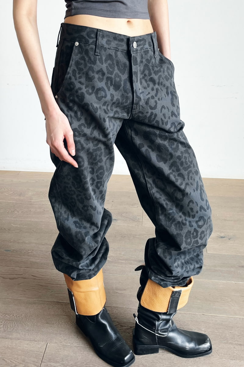 Project Wave - Korean Women Fashion - #momslook - Jaguar Print Pants - 7