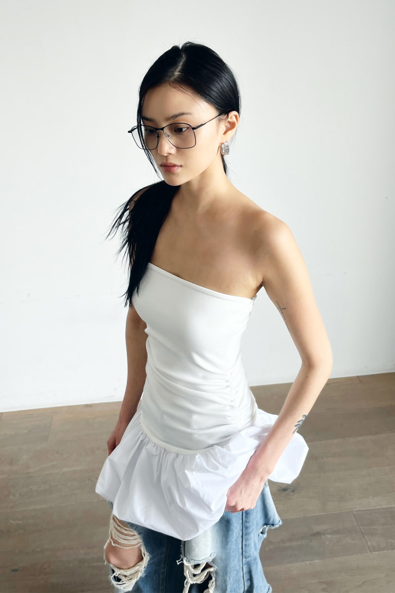 Project Wave - Korean Women Fashion - #womensfashion - Balloon Mini One-piece - 2