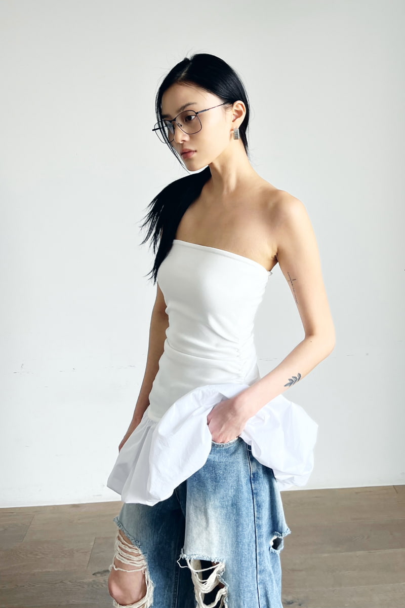 Project Wave - Korean Women Fashion - #momslook - Balloon Mini One-piece - 4