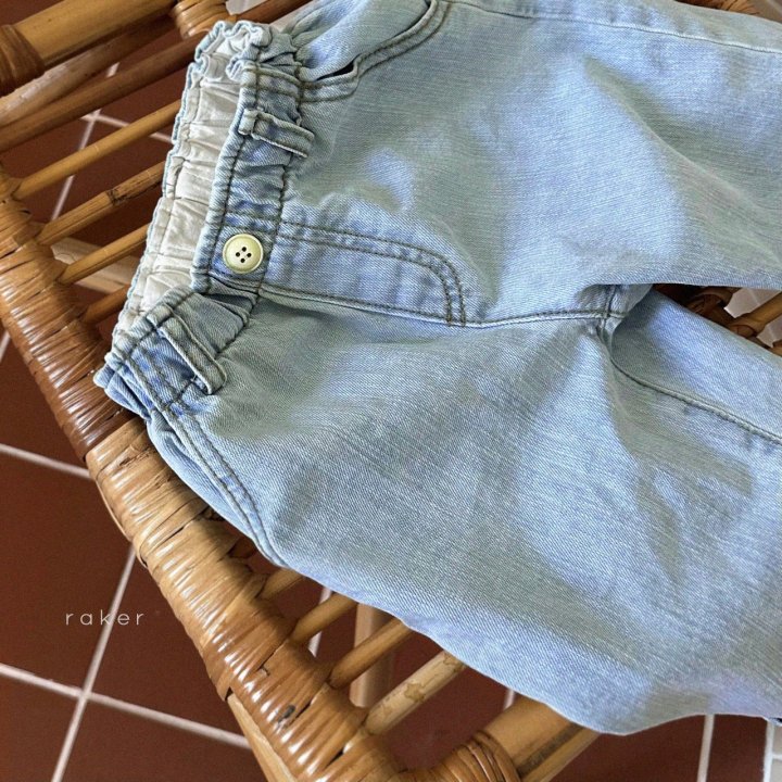 Raker - Korean Children Fashion - #childofig - Beams Denim Pants - 5