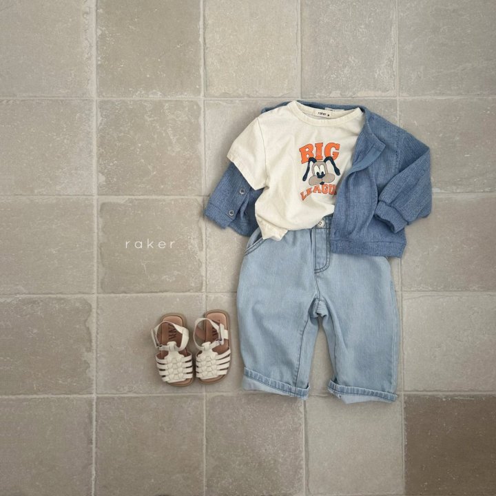 Raker - Korean Children Fashion - #todddlerfashion - Beams Denim Pants - 2