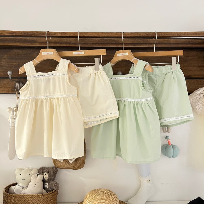 Raleelounge - Korean Children Fashion - #kidsshorts - Lace Blouse - 4