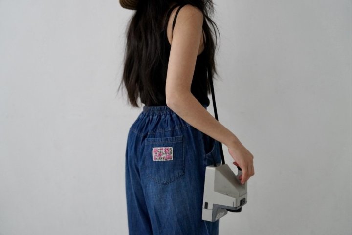Ramijini - Korean Children Fashion - #childofig - Flower Garden Blue Pants - 5