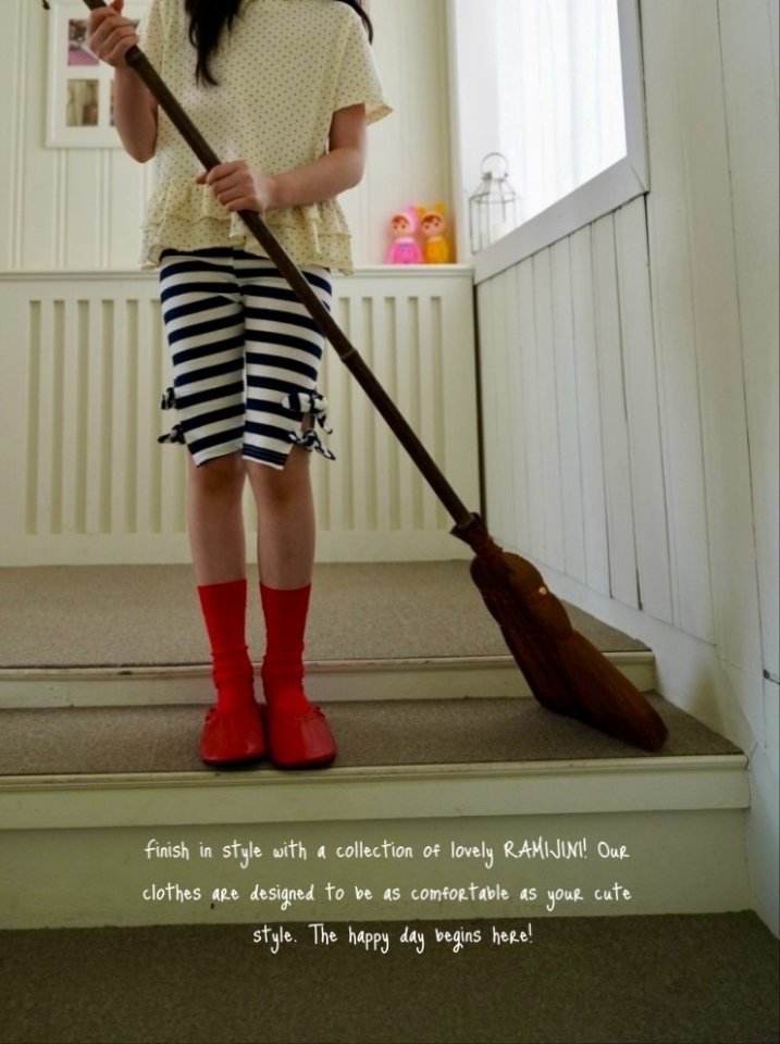 Ramijini - Korean Children Fashion - #childrensboutique - Gomkom Stripe Leggings - 2