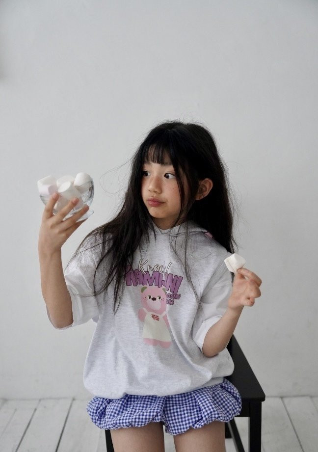 Ramijini - Korean Children Fashion - #kidsshorts - Knock Hoodie