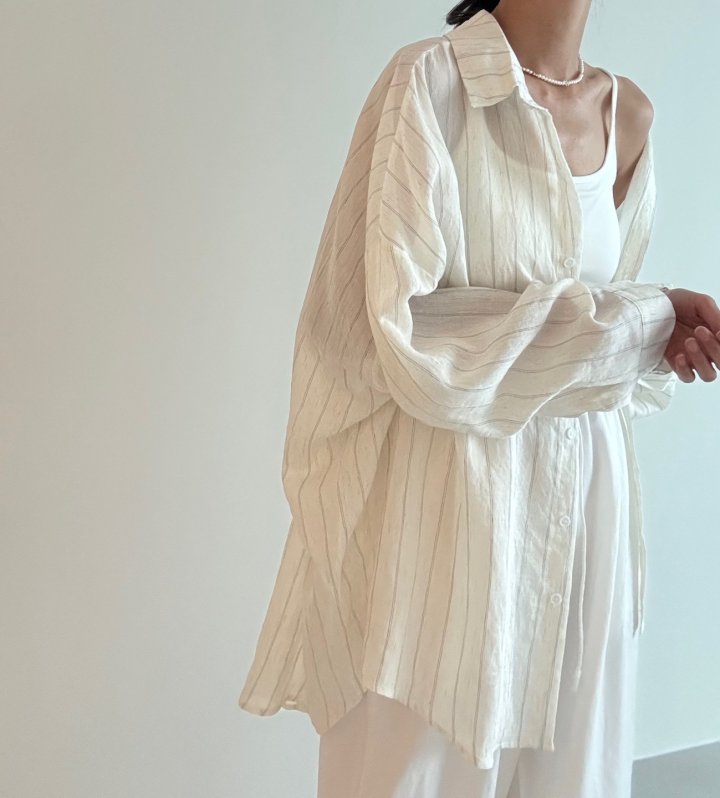 Ripple - Korean Women Fashion - #momslook - Linen Shirt - 2